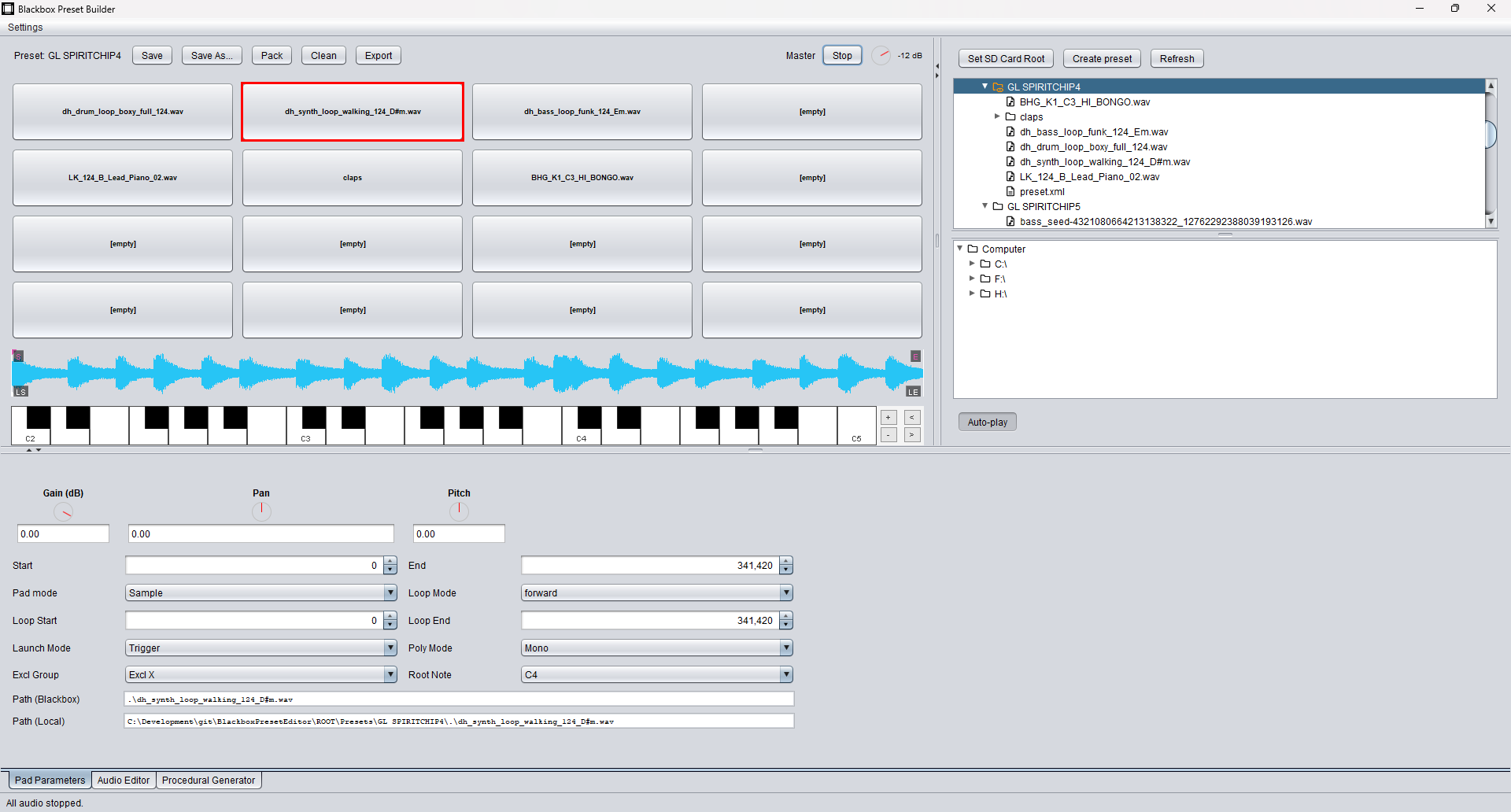 Blackbox Preset Builder screenshot