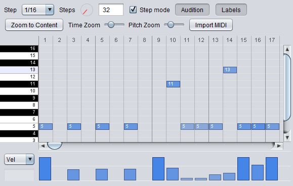 Bento Project Studio note editor